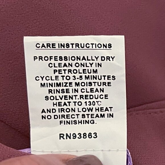 NWT Hayley Paige Occasions Size 12 One Shoulder Bridesmaid Prom Gown in Berry - Picture 10 of 10